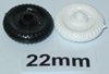 22 mm (7/8") plastic old style wheels (Black only)